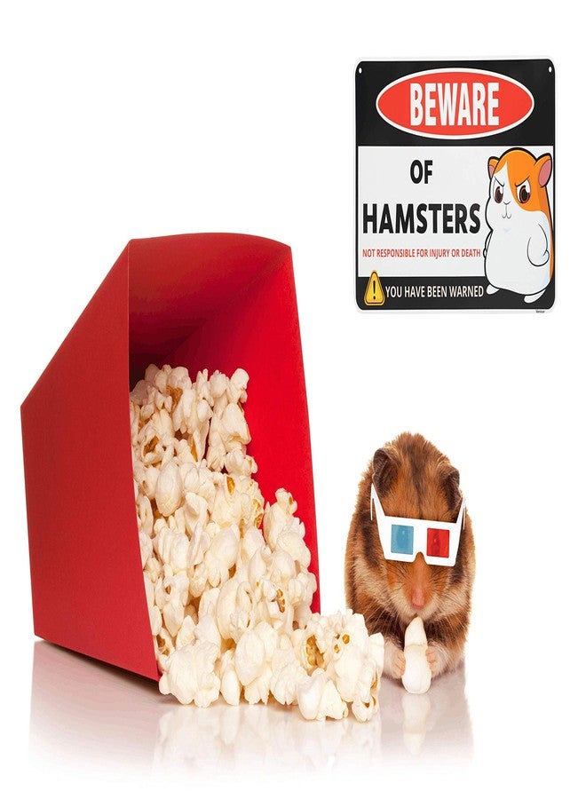 Venicor Hamster Sign Decor - 8 x 12 Inches - Aluminum - Hamster Cage Accessories - Hamster Gifts Things Toys Clothes Stickers Stuff - Image 4